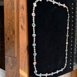 Elegant Abalone and Pearl Necklace